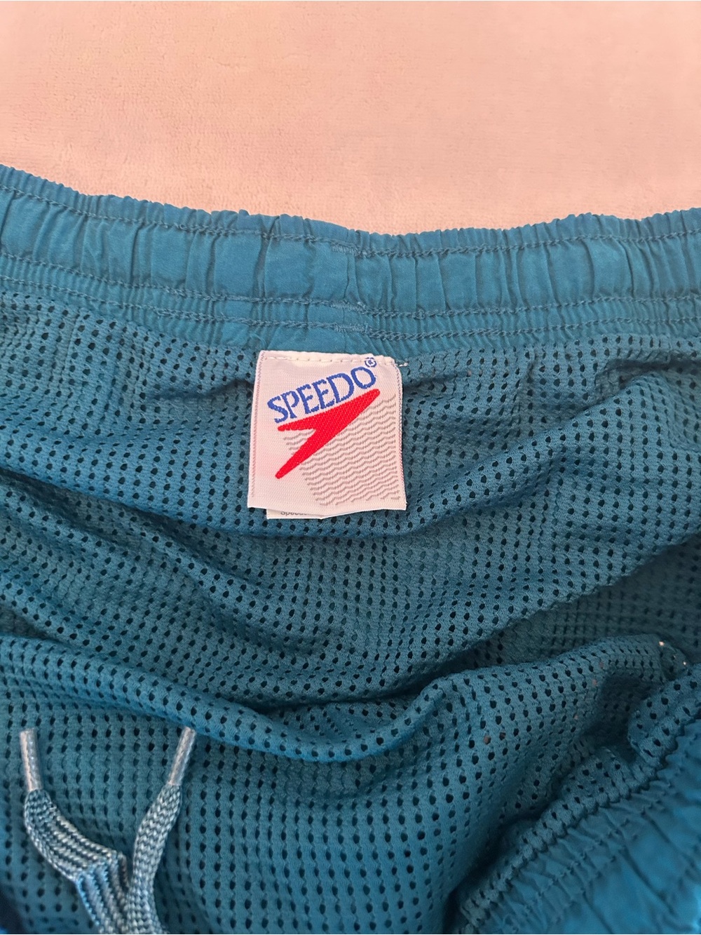 Speedo Blue Teal Mesh Swim Shorts